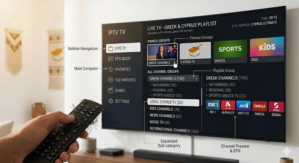 Organise IPTV Playlists 2026