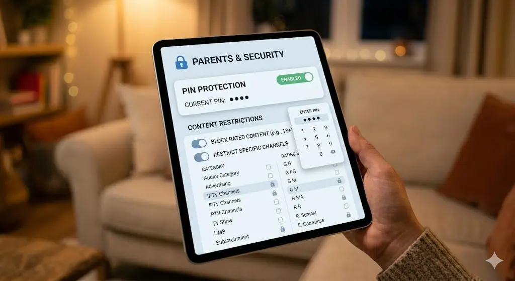 parental control IPTV app
